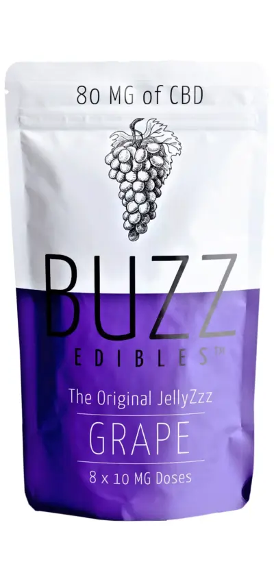 Buzz JellyZzz Grape CBD 80mg Front