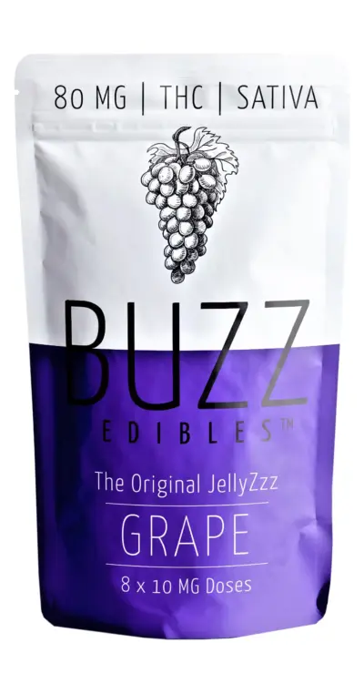 Buzz JellyZzz Grape Sativa 80mg Front