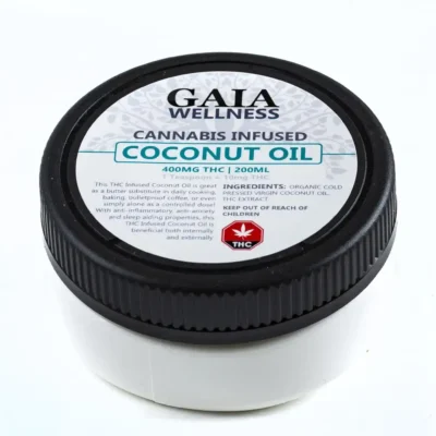 Gaia Wellness THC Coconut Oil – 400mg
