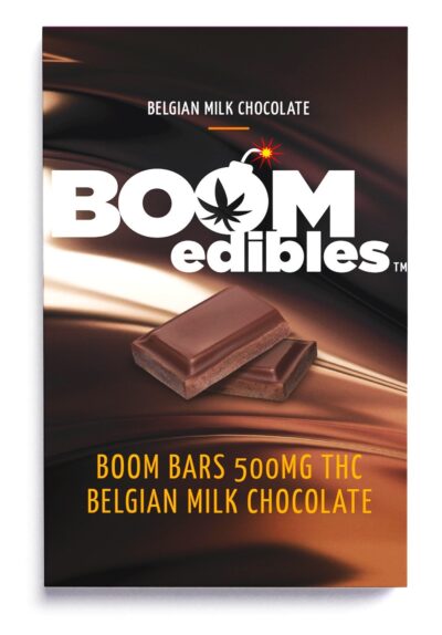 Boom Edibles | Belgian Milk Chocolate Cannabis Bar | 500mg buzzedibles