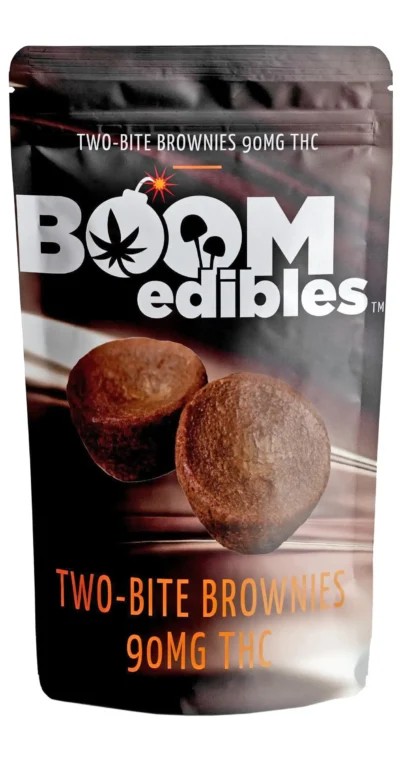 Boom Edibles | Two Bite Cannabis Brownies | 90mg THC
