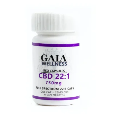 Gaia Wellness | 25mg CBD Capsules | 750mg