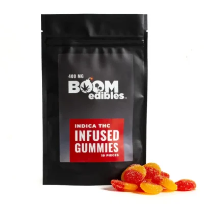 Boom Edibles | THC Infused Sour Peach | 400mg