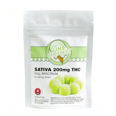 Lime Sherbert Candy 25mg | Sativa RSO Infused | 200mg THC