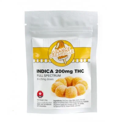 Orange Creamsicle Candy 25mg | Indica RSO Infused | 200mg THC
