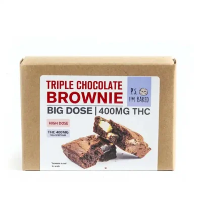 P.S. I’m Baked | Triple Chocolate Brownie | 400mg THC