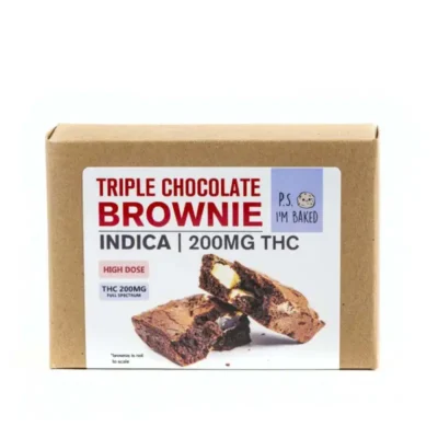 P.S. I’m Baked | Triple Chocolate Indica Brownie | 200mg THC