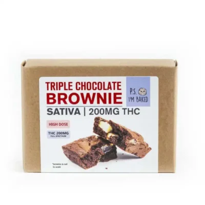 P.S. I’m Baked | Triple Chocolate Sativa Brownie | 200mg THC