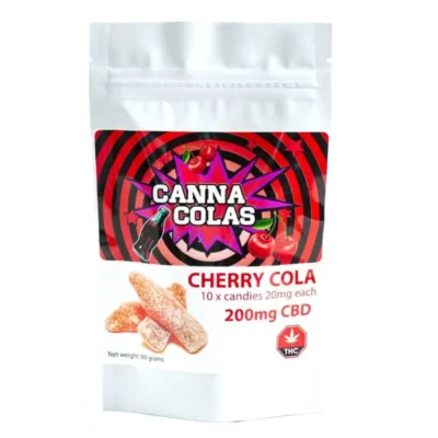 Canna Colas | Cherry Cola 20mg CBD | 200mg-2000mg CBD