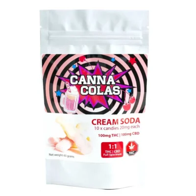 Canna Colas 1:1 Cream Soda | 200mg Full Spectrum CBD:THC