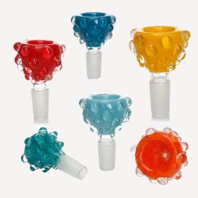Raindrops Glass Bowl 14mm Mixed Colours buzzedibles