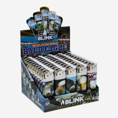 Blink American Bald Eagle Electronic Lighter Display of 50 buzzedibles