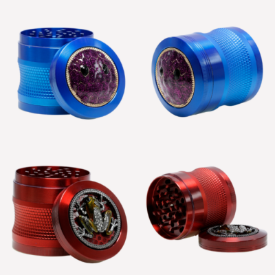 Assorted Adornment Grinder Aluminum 63mm 3 Stage buzzedibles