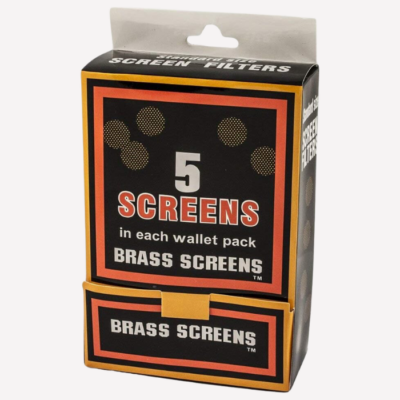 Brass Pipe Screen Filters – Box of 100 Packs (500 Pieces) buzzedibles