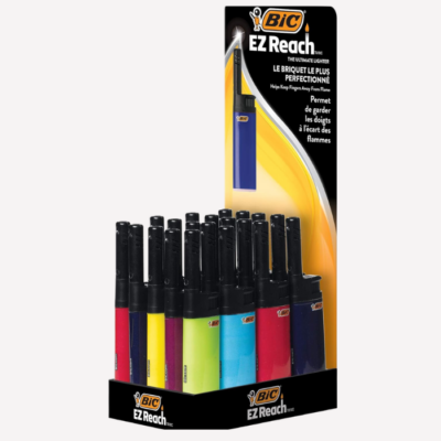 BIC EZ Reach Candle Lighter Assorted Colours, 20 Pcs/Box buzzedibles