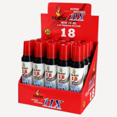 Duco Premium Butane Refill 18ml – 20 Cans/Box buzzedibles