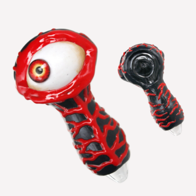 3D Hand Painted  Hand Pipe 4.5″ buzzedibles