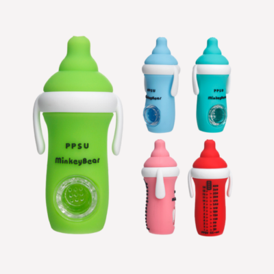 Baby Bottle Silicone Hand Pipe 4.5″ buzzedibles