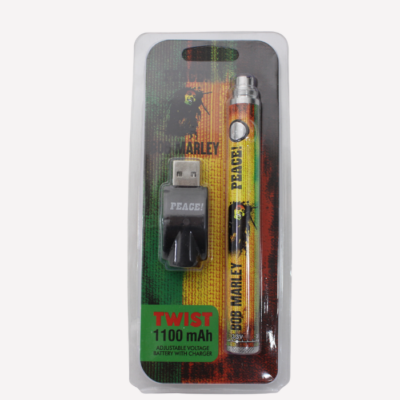 510 Bob Marley Peace Twist 1100 MAh Battery buzzedibles