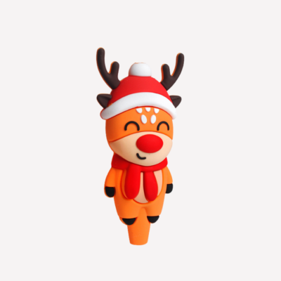 Rudolph Reindeer Pipe 4″ buzzedibles
